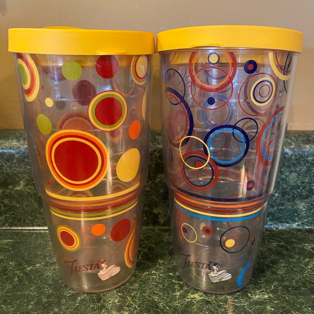 Fiesta Colorful Circle Tumbler Set